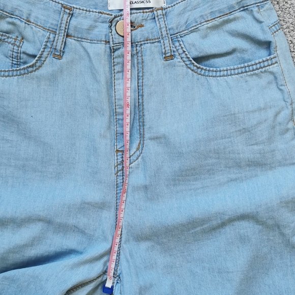 Free People style wide leg jeans pant - Picture 6 of 7